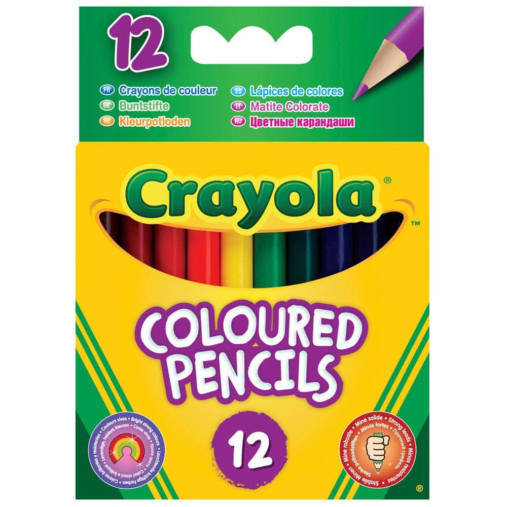 Crayola 1/2 Length Coloured Pencils